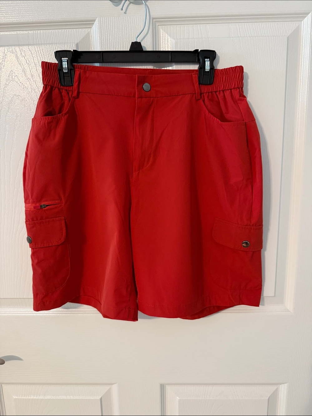 Women’s Red Cargo Shorts
